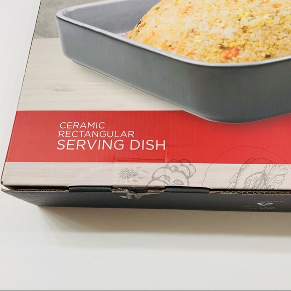 Parini Large Ceramic rectangular serving dish - Picture 2 of 6